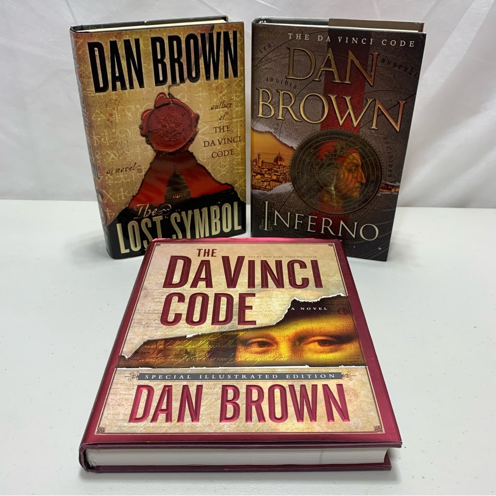Bundle of Dan Brown Novels-The DaVinci Code,The Lost Symbol,Inferno-Hardbound